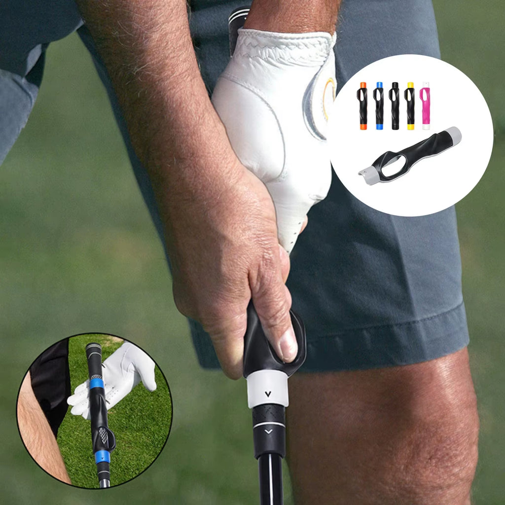 Professional Portable Golf Swing Trainer Grip Aid – Anti-Slip Training Tool to Improve Hand Position, Grip, and Swing Technique