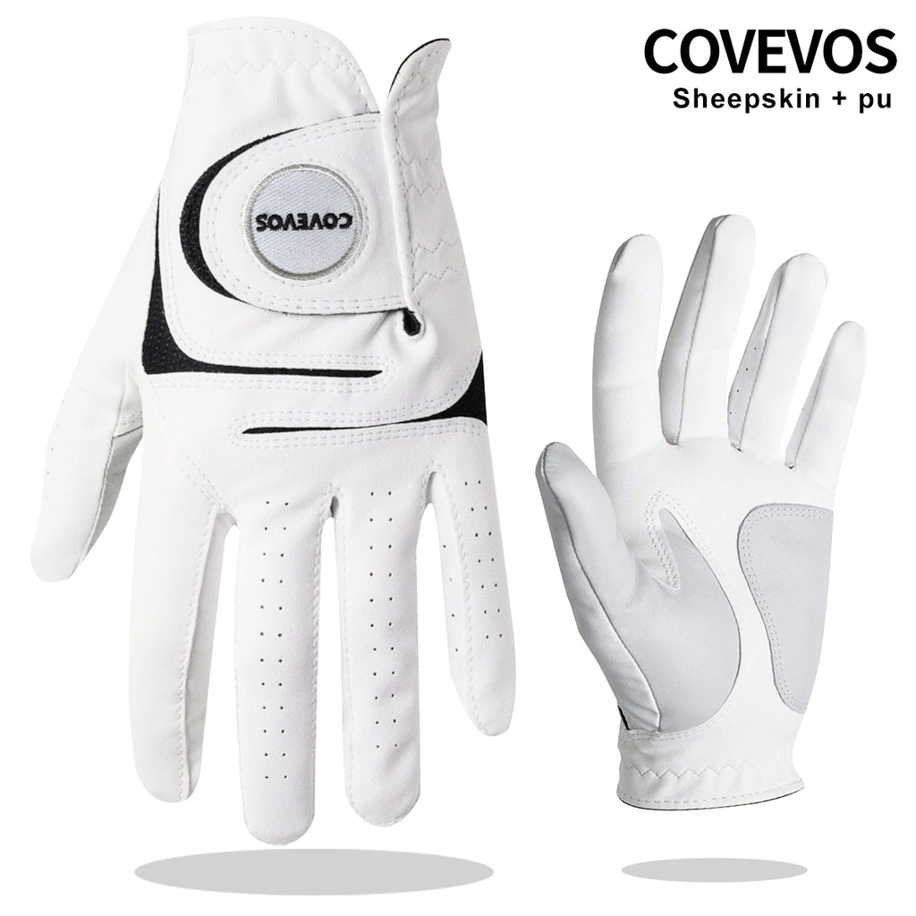 1 Piece High-Quality PU + Premium Lambskin Golf Glove