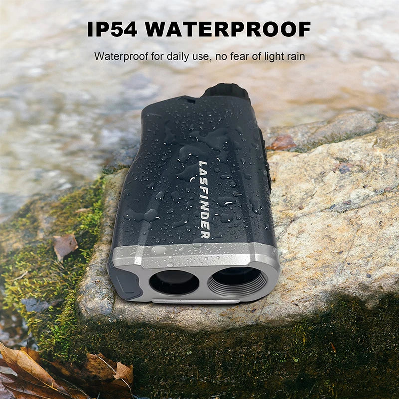 1000Y Laser Rangefinder with Slope Flag Lock Yard/M Golf Range Finder with Vibration 6X Distance Meter Angle Measure for Hunting